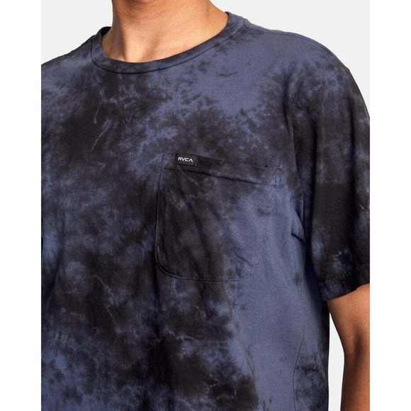 RVCA Men's Manic Tie Dye Crew Pocket Tee T-Shirt - Picture 3 of 4